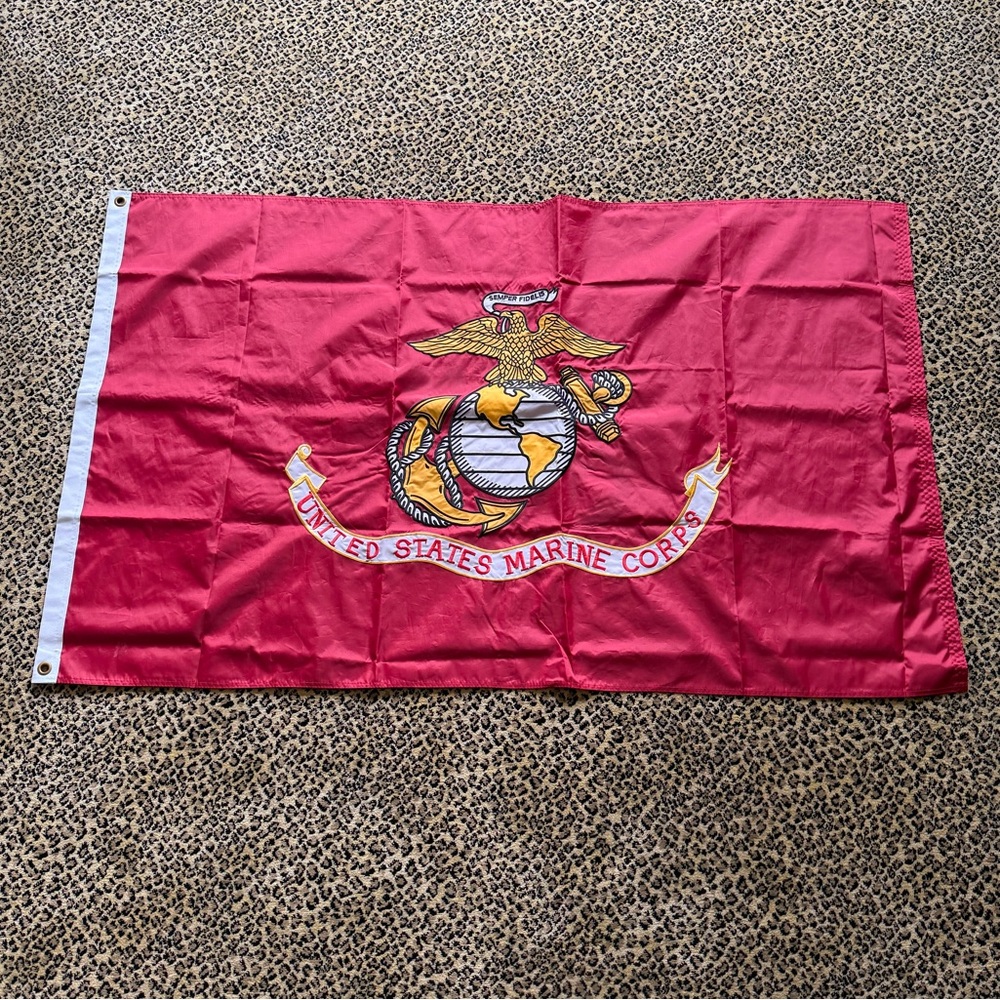 USMC flag (36” x 58.5”) (NWOT)